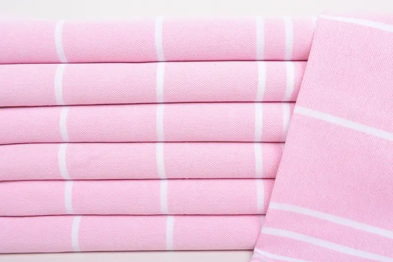Bridal Shower Gift, Bathroom Towels, 38x18 Cotton Striped Towel, Xmas Gifts, Monogram Kitchen Towel, Best Friend Gift, Bride Gift, Small Bath Towels - 2