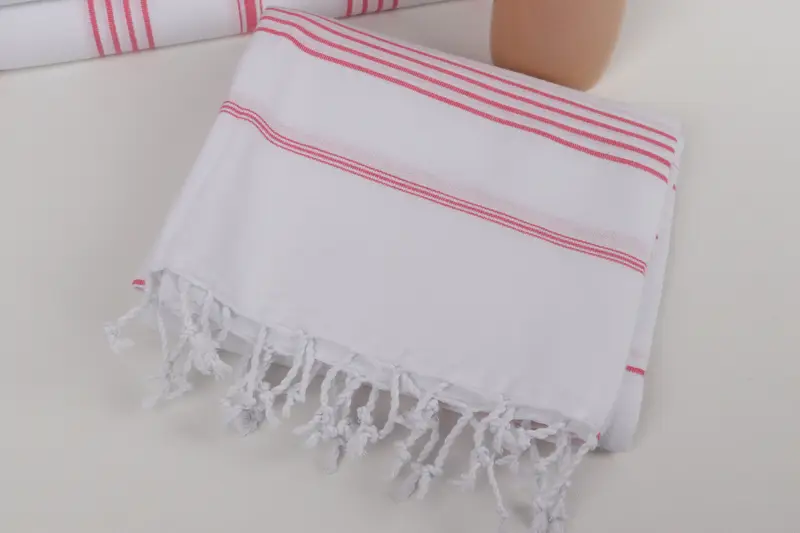 Turkish hand towel, Absorbent Turkish towel, Personalized Wedding Gift For Couple, 70x40 Cotton Striped Towel, Custom Beach Towels, Thin towel - 5