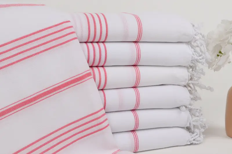 Turkish hand towel, Absorbent Turkish towel, Personalized Wedding Gift For Couple, 70x40 Cotton Striped Towel, Custom Beach Towels, Thin towel - 1