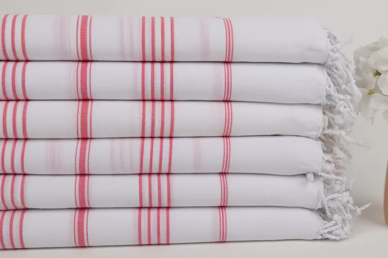 Turkish hand towel, Absorbent Turkish towel, Personalized Wedding Gift For Couple, 70x40 Cotton Striped Towel, Custom Beach Towels, Thin towel - 3