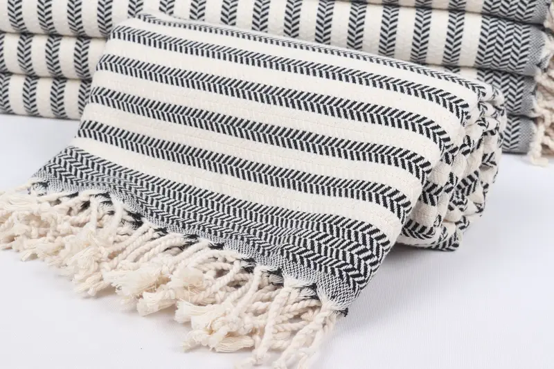 Pool Towels, Employee Gifts, Hammam towel, 70x40 Cotton Chevron Towel, Bachelor Bachelorette Party Favors, Organic Cotton Towel, Quick-dry towel - 4