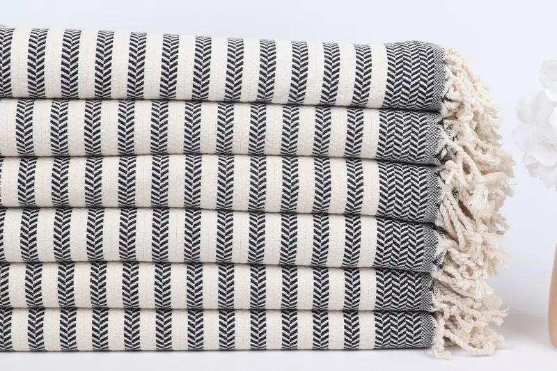 Pool Towels, Employee Gifts, Hammam towel, 70x40 Cotton Chevron Towel, Bachelor Bachelorette Party Favors, Organic Cotton Towel, Quick-dry towel - 3