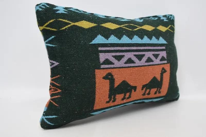 Kilim Pillow Cover, Pillow Cover, Designer Throw Cushion Cover, Kilim Cushion Sham, 16x24 Purple Pillow Case, Interior Designer Pillow - 3