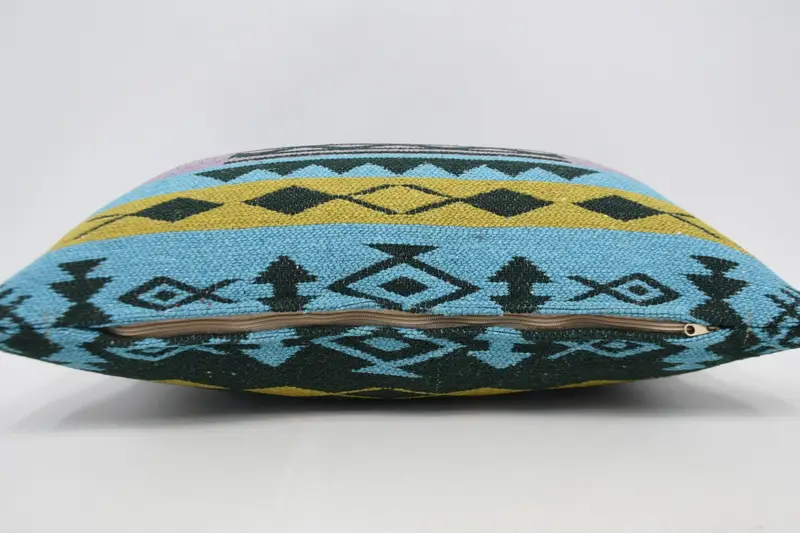 Kilim Pillow Cover, Pillow Cover, Designer Throw Cushion Cover, Kilim Cushion Sham, 16x24 Purple Pillow Case, Interior Designer Pillow - 6