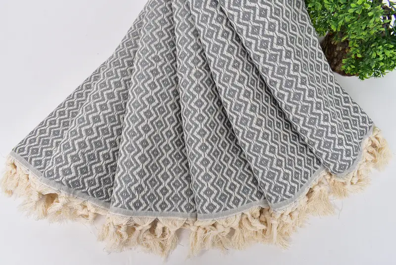 Guest Towel, Monogram Kitchen Towel, Kitchen Towel, 36x18 Cotton Diamond Towel, Wedding Gift Kitchen Towel, Turkish Hand Towel, Monogram Dish Towel - 4