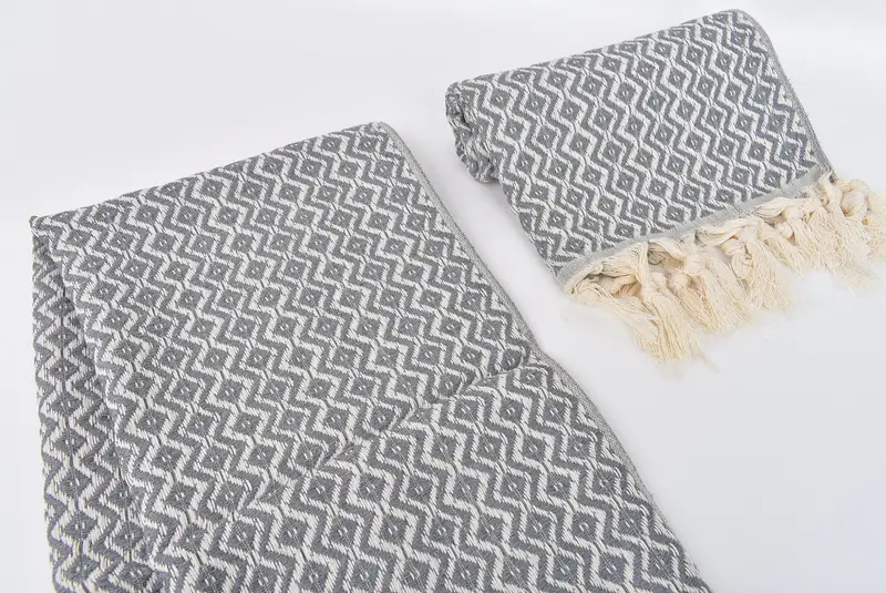 Guest Towel, Monogram Kitchen Towel, Kitchen Towel, 36x18 Cotton Diamond Towel, Wedding Gift Kitchen Towel, Turkish Hand Towel, Monogram Dish Towel - 7