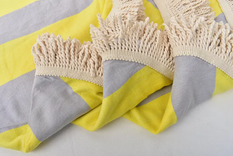 Custom Name Towel, Custom Towel Beach, Beach Towel Gift, Personalized Towel, 64x64 Cotton Striped Round Towel, Home Gift, Summer Towel, Fouta towel - 4