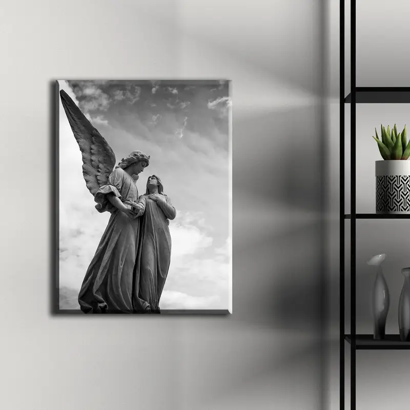 Wall Art Canvas, Canvas Print, Canvas Decor, Wall Hanging Decor, Angel Printed Canvas, Home Decor Wall Art,Canvas Painting, Framed Painting, - 2