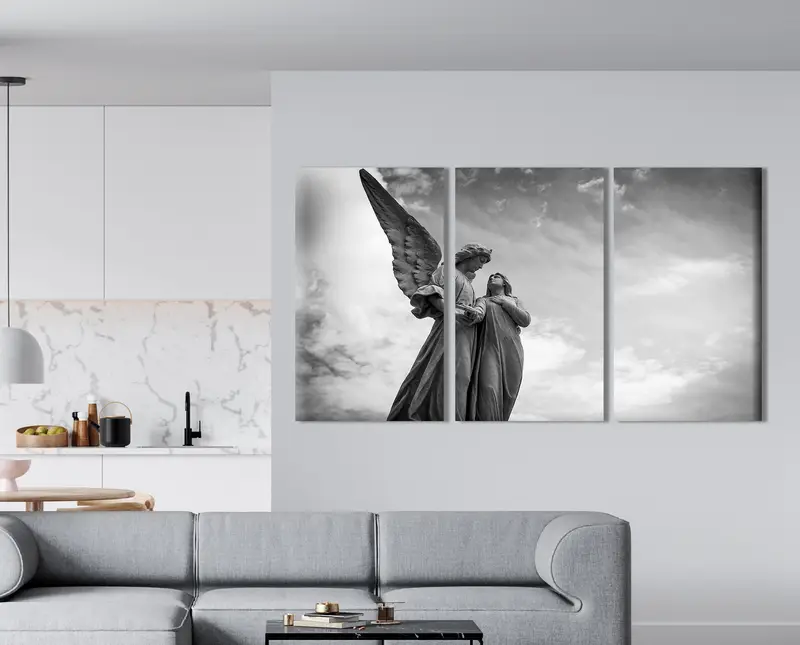 Wall Art Canvas, Canvas Print, Canvas Decor, Wall Hanging Decor, Angel Printed Canvas, Home Decor Wall Art,Canvas Painting, Framed Painting, - 3