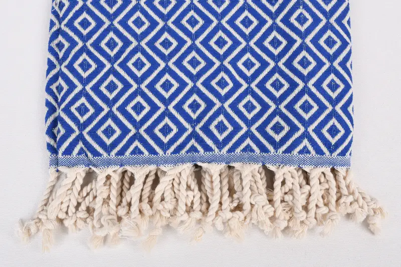 Travel towel, Luxury Turkish beach towel for summer vacation, Wedding Gifts Towel, 70x40 Cotton Diamond Towel, Yoga Towel, Wedding Gift, Unique Gift - 3