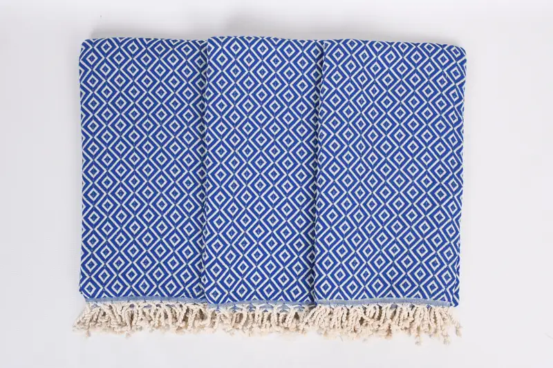 Travel towel, Luxury Turkish beach towel for summer vacation, Wedding Gifts Towel, 70x40 Cotton Diamond Towel, Yoga Towel, Wedding Gift, Unique Gift - 7