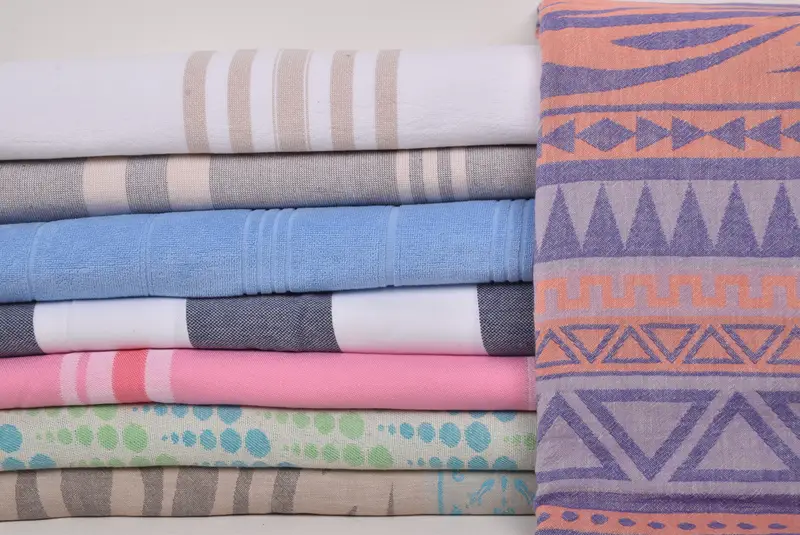 Spa Towel, Luxury towel, Turkish towel, 70x40 Cotton Set of 8 Towel, Luxury Turkish peshtemal beach towel, Wedding Gift For Bride, Peshtemal Towel - 1