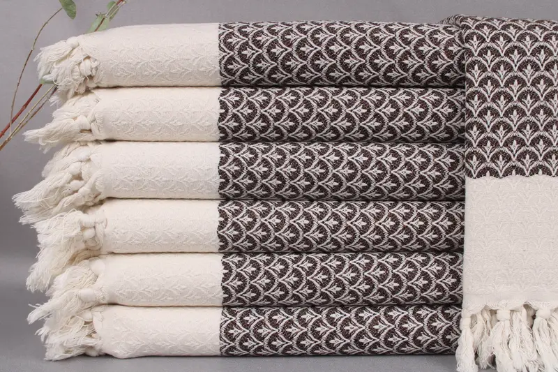 Hanging Kitchen Towel Brown Floral, Sub-category Kitchen & Tea Towel, 18x34 Inches