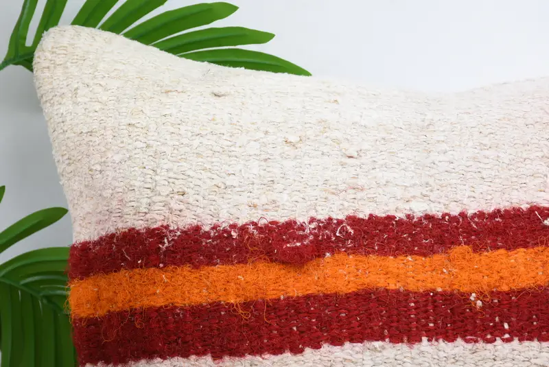 18x18 White Pillow Sham, Pillow Sham, Yoga Cushion Cover, Vintage Pillow, Vintage Kilim Throw Pillow, Interior Designer Pillow - 2