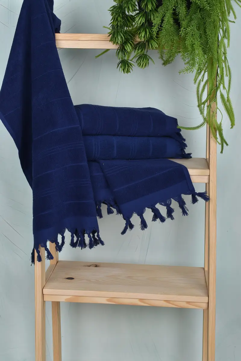 Gift For Her, Decorative Towel, Monogrammed Hand Towel, Small Bath Towels, Bridesmaid Gifts, Bridal Shower Gifts, 40x18 Cotton Striped Terry Towel - 6