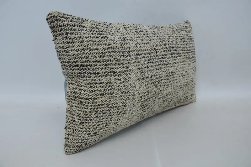 Patio Pillow, Kilim Cushion Sham, Vintage Kilim Throw Pillow, 12x20 Brown Pillow Cover, Cushion Cover, Kilim Pillow Cover, Wholesale Pillow Cover - 3