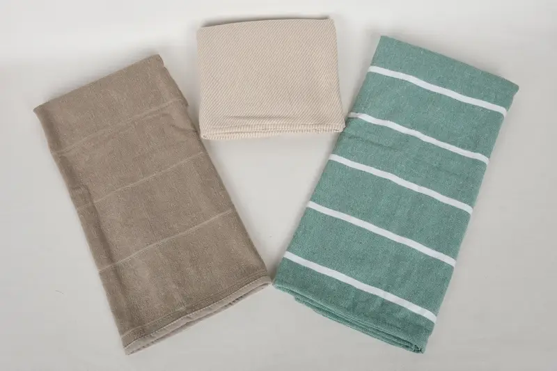 70x40 Cotton Set of 10 Towel, Lightweight towel, Spa Towel, Bride Gift, Quick-Dry Beach Towel, Scarf Towel, Turkish bath towel for spa, Fouta towel - 7