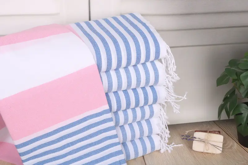 Bridal Party Gifts, Quick-dry towel, Best Beach Towel, Bachelor Towel, Gift For Wedding Day, Gifts For Him, 70x40 Cotton Striped Towel, Yoga Towel - 1