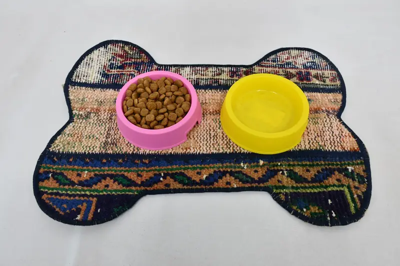 Mantel individual de lana redondo bohemio, diseño tradicional rojo y bronce, mantel individual