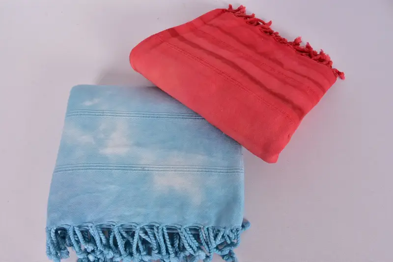 Turkish bath towel, Bridesmaid Gifts Personalized, 64x38 Cotton Striped Tie Dye Towel, Sand-Resistant Peshtemal, Organic towel, Sand-resistant towel - 6