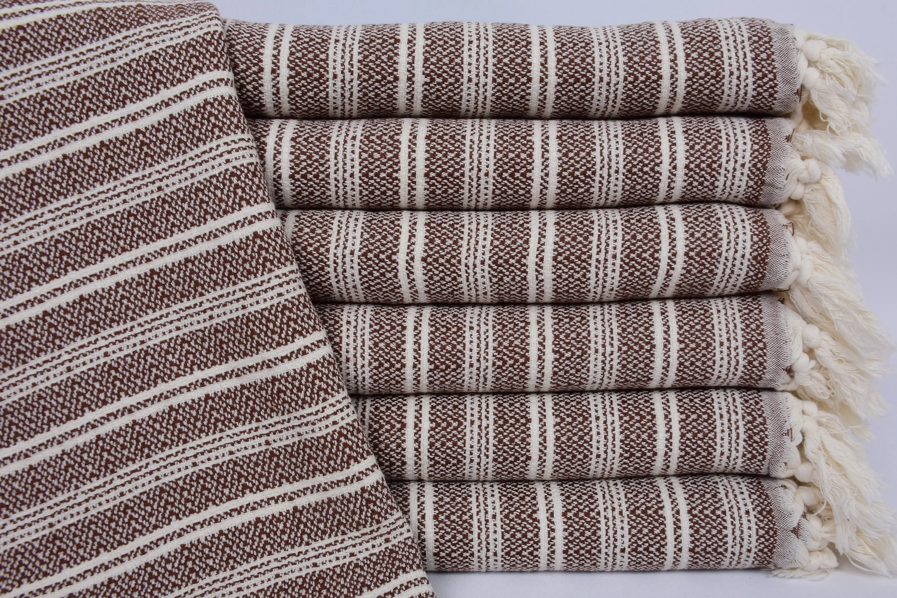 Personalized Dish Towel Brown Organic Cotton, 32x18 Inches - 1