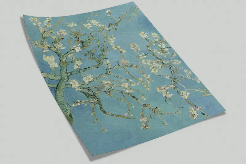 Bright Wall Paper, , The Blossoming Almond Tree Wall Paper, Wall Paper Peel and Stick, Custom Wall Paper, Tree Landscape Wall Decor, - 9