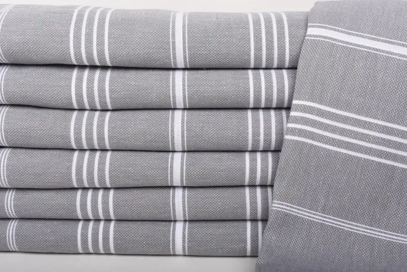 Turkish Bedspread, Beach Theme Bachelorette Party, Monogram Blanket, Boho Throw Blankets, Gift For Boyfriend, 88x60 Cotton Striped Towel, Tablecloth - 2