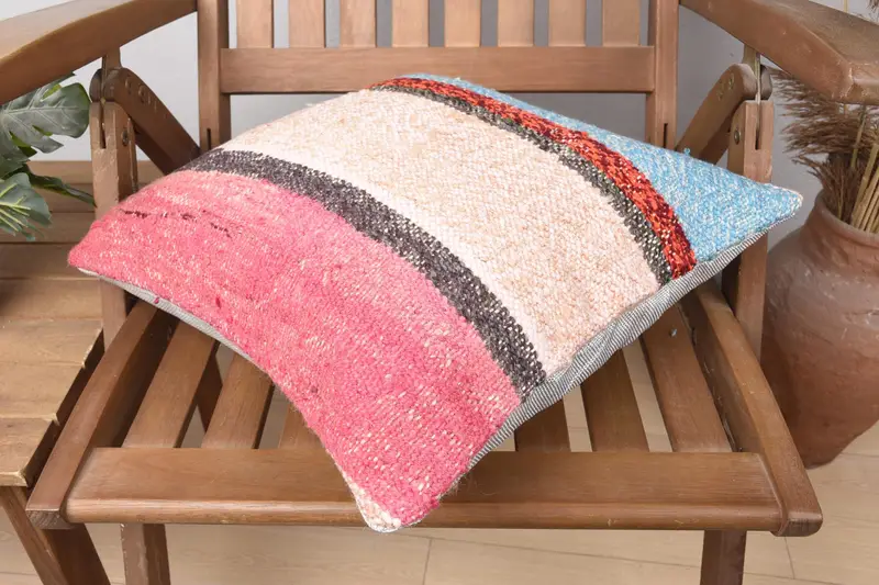 Office Chair Cushion Case, Gift Pillow, Home Decor Pillow, Pillow, 16x16 Pink Pillow Case, Pillow for Couch, Meditation Cushion - 4