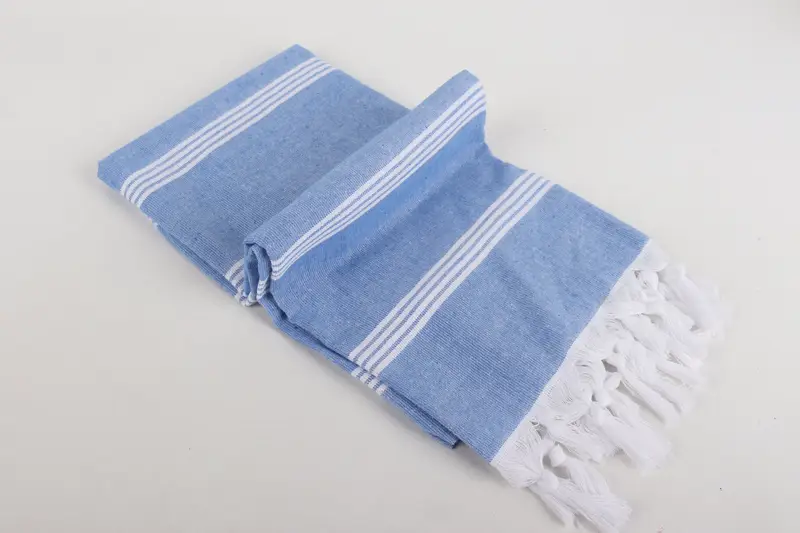 70x30 Cotton Striped Towel, Quick-dry peshtemal, Summer Gift, Anniversary Gift For Her, Lightweight Turkish towel for beach, Fouta towel - 6