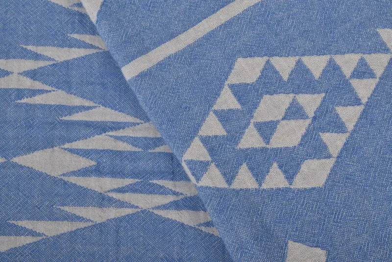 Aesthetic Blanket, 70x60 Cotton Geometric Towel, Housewarming Gift, Bridal Shower Gift, Cotton Bedspread, Woven Blanket, Wedding Anniversary Gift - 7