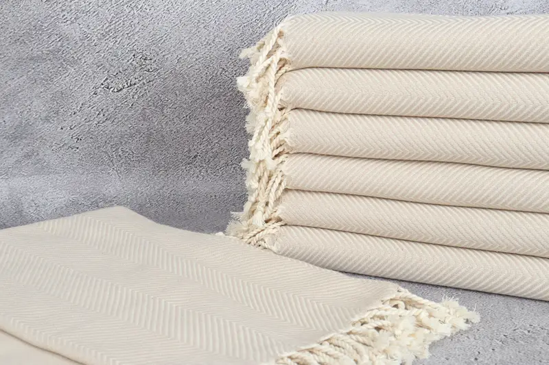 Soft towel, Gift For Mom, Custom Wedding Gift, 70x40 Cotton Herringbone Towel, Luxury Turkish beach towel with fringe, Yoga Towel, Bachelor Gifts - 2