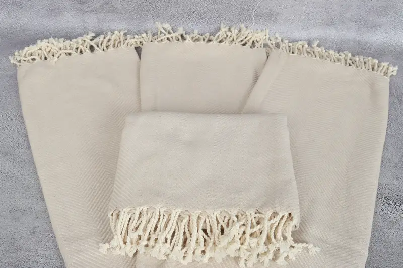 Soft towel, Gift For Mom, Custom Wedding Gift, 70x40 Cotton Herringbone Towel, Luxury Turkish beach towel with fringe, Yoga Towel, Bachelor Gifts - 4