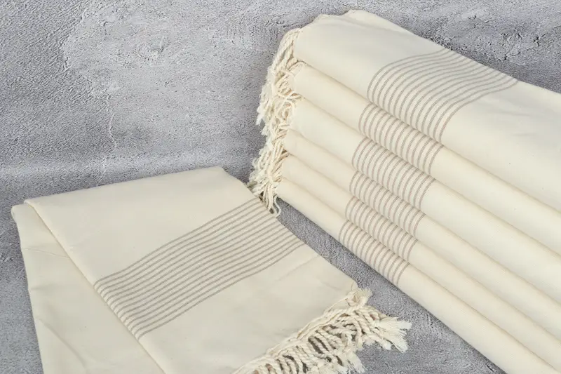 Beach Towel Gift, Decorative Towel, Customized Turkish Towel, Personalized Gift, 68x40 Cotton Striped Towel, Christmas Gift, Custom Beach Towel - 2