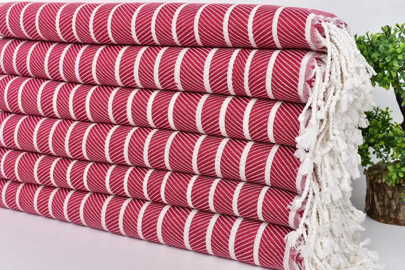 70x40 Bamboo Herringbone Towel, Bridal Shower Favors, Thin towel, Large Turkish Towel, Beach Towel Personalized, Best Friend Christmas Gift - 3