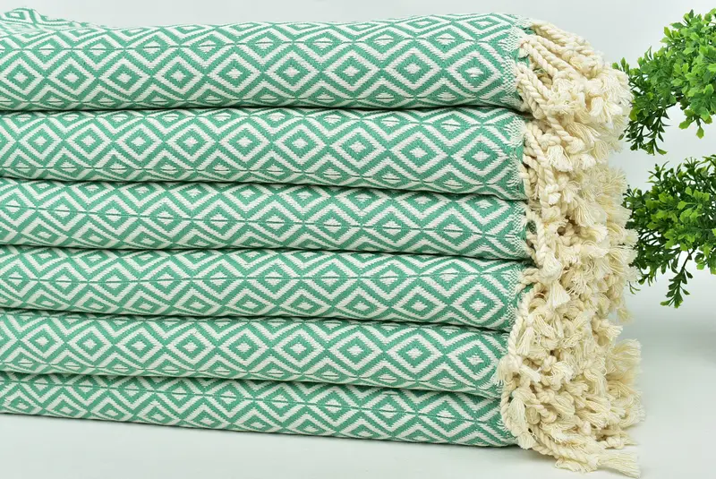 Best Friend Christmas Gift, 70x40 Cotton Diamond Towel, Personalized Gifts, Bachelor Party Favors, Beach Towel Bulk, Fouta towel, Kids Beach Towel - 3
