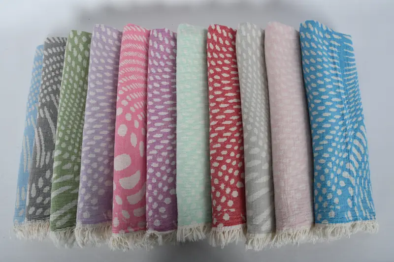 Spa Gift, Wedding Favors, Gift For Him, Girls Weekend Favors, 68x36 Cotton Patterned Towel, Turkish beach towel, Extra large Turkish bath towel - 2