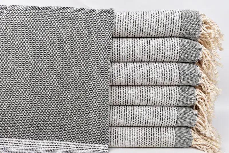 Hammam towel, Friends Beach Towel, 70x40 Cotton Geometric Towel, Bath towel, Wedding Shower Gift, Girl Trip Party Favor, Quick-dry peshtemal - 1
