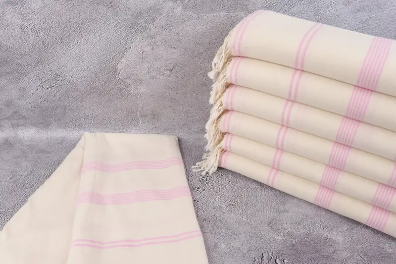 Toalla delgada, toalla turca a granel, ideas de escapadas de fin de semana de chicas, toalla turca orgánica, toalla fouta, toalla a rayas de algodón 80x36, regalos de feliz navidad - 2