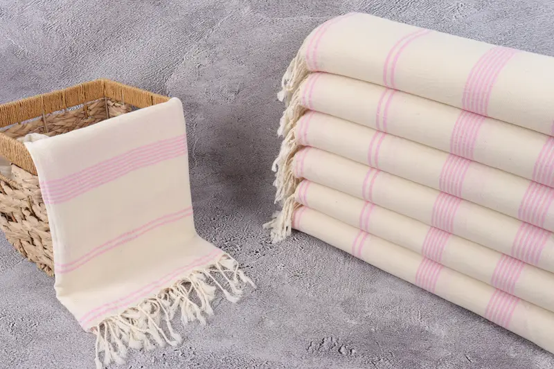 Toalla delgada, toalla turca a granel, ideas de escapadas de fin de semana de chicas, toalla turca orgánica, toalla fouta, toalla a rayas de algodón 80x36, regalos de feliz navidad - 3