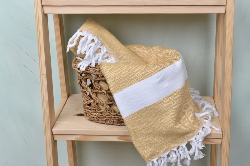 Turkish bath towel, Luxury Beach Towel, Bachelorette Party Gifts Bridesmaids, Quick-Dry Beach Towel, 70x40 Cotton Diamond Towel, Valentines Gift - 4