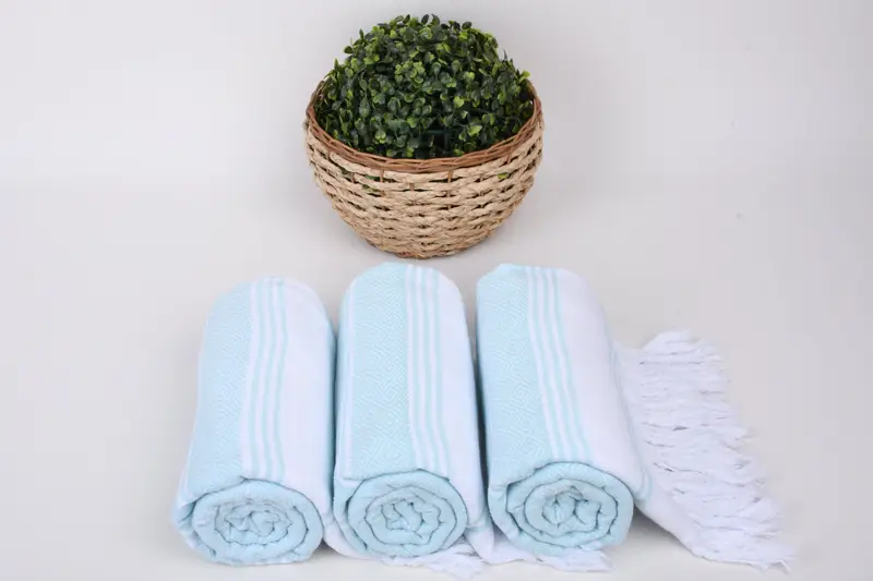 Gift For Him, Pool Towels, Sand-resistant towel, Baby Boy Gift, Absorbent Turkish towel, Travel Towel, Kids Beach Towel, 70x40 Cotton Diamond Towel - 8