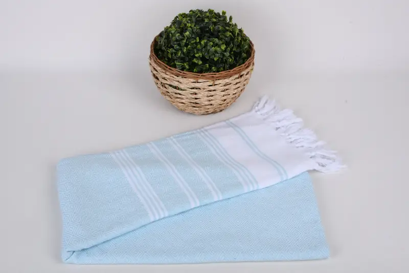 Gift For Him, Pool Towels, Sand-resistant towel, Baby Boy Gift, Absorbent Turkish towel, Travel Towel, Kids Beach Towel, 70x40 Cotton Diamond Towel - 4