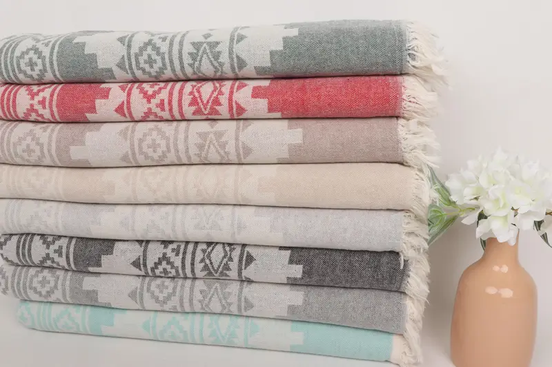 Custom Name Towel, Monogram Turkish Towel, 70x36 Cotton Aztec Towel, Spa Gift, Gym Towel, Handmade Turkish Towel, Wedding Gift, Turkish Towel Beach - 2