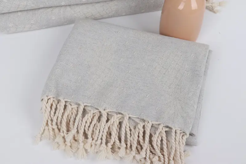 80x40 Cotton Pineapple Design Towel, Fringed Turkish towel for poolside, Gift For Him, Best Friend Gift Ideas, Housewarming Gift, Bridesmaid Gift - 6