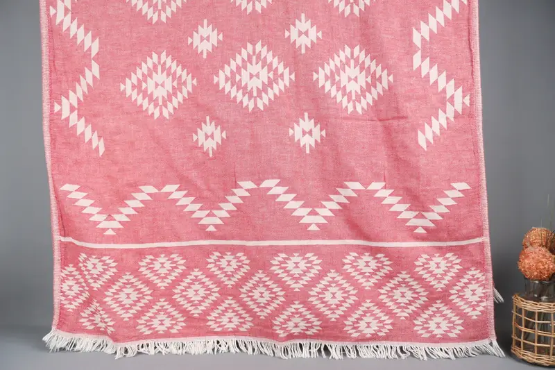 Beach Towel Bulk, 70x36 Cotton Kilim Towel, Custom Wedding Gifts, Baby Boy Gift, Wedding Anniversary Gift, Bachelorette Party Gifts Bridesmaids - 1