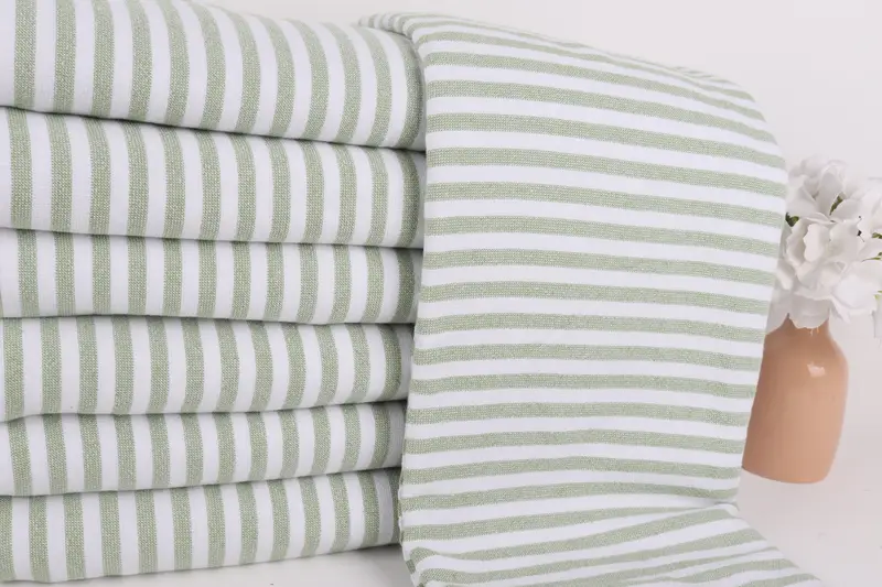 Sand-free towel, Best Beach Towel, Embroidered Beach Towel, Gym Towel, Gift For Coworker, 70x36 Linen Terry Striped Towel, Housewarming Gift - 2
