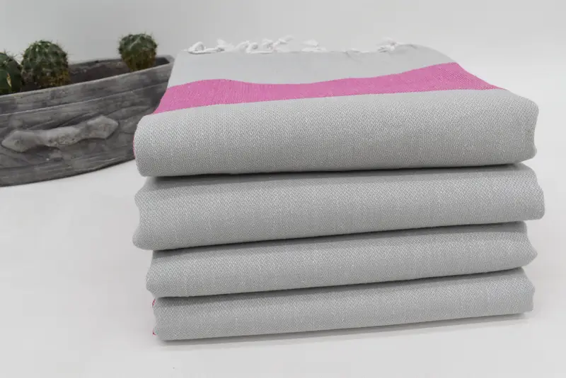 Holiday Towel, Unique Gift, Monogram Beach Towel, Custom Gift, Sand-resistant Turkish towel for travel, Quick-dry towel, 70x40 Cotton Striped Towel - 6