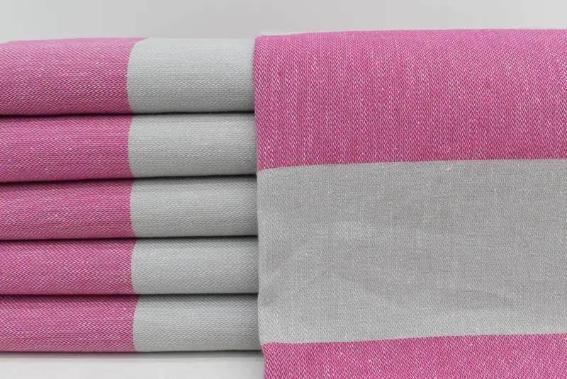 Holiday Towel, Unique Gift, Monogram Beach Towel, Custom Gift, Sand-resistant Turkish towel for travel, Quick-dry towel, 70x40 Cotton Striped Towel - 1