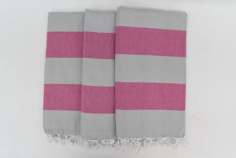 Holiday Towel, Unique Gift, Monogram Beach Towel, Custom Gift, Sand-resistant Turkish towel for travel, Quick-dry towel, 70x40 Cotton Striped Towel - 7