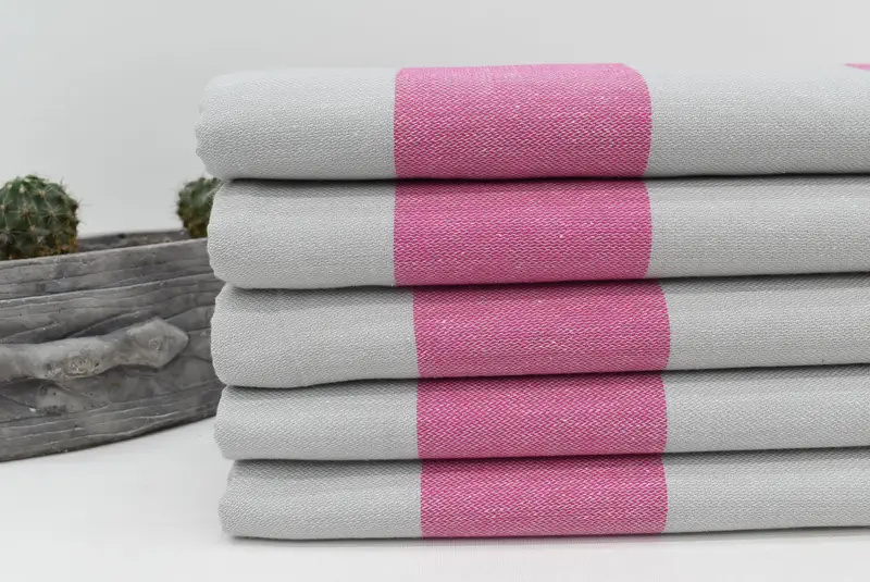 Holiday Towel, Unique Gift, Monogram Beach Towel, Custom Gift, Sand-resistant Turkish towel for travel, Quick-dry towel, 70x40 Cotton Striped Towel - 2